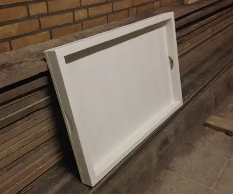 Dienblad voor op hocker/decoratie steigerhout/sloophout