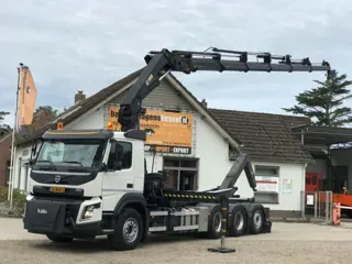 Volvo FMX 420 8x4 Hiab 288 kraan haakarm crane hooklift tipper