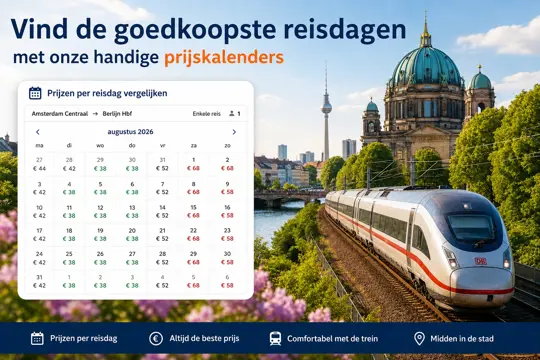 Besparen met vergelijken? Bestel ook een goedkoop treinkaartje!