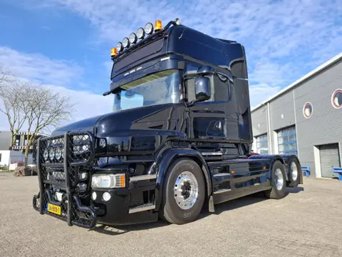 Scania T730 V8 / NL TRUCK / BOOGIE / HYDRAULICS / RETARDER / TUV:16-02-2027 / LEATHER / NAVI / ALCOA