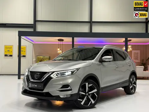 Nissan Qashqai 1.2 Tekna 360° Cam Trekhaak Pdc Pano Navi leder Led stoelverw.