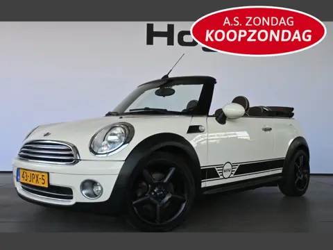 MINI Cabrio 1.6 Cooper Chili Airco Leder Stoelverwarming Elektrisch Pakket! All in Prijs! Inruil Mog