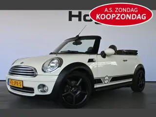 MINI Cabrio 1.6 Cooper Chili Airco Leder Stoelverwarming Elektrisch Pakket! All in Prijs! Inruil Mog