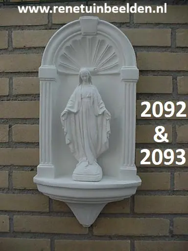 Maria madonna in kapel. nr 2092 & 2093.