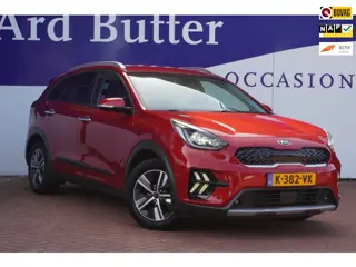 Kia Niro 1.6 GDi Hybrid DynamicPlusLine+Vol-Leder+breed-Navigatie+camera+stoel&stuur-verw+ = SUPER !