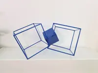 José Soler Art - Tri Cubes Blue