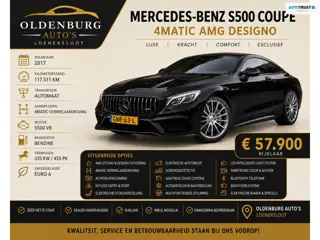 Mercedes-Benz S-klasse Coupé S 500 4Matic AMG Designo