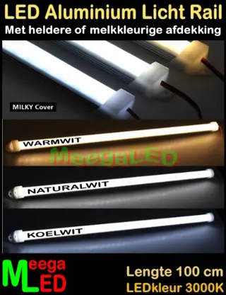 LED Aluminium Profiel Rigid Strip Bar 15 - 100cm SMD5730