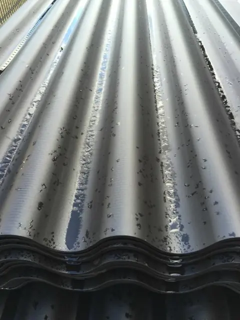 Golfplaat vezelcement antraciet 244 x 110 cm