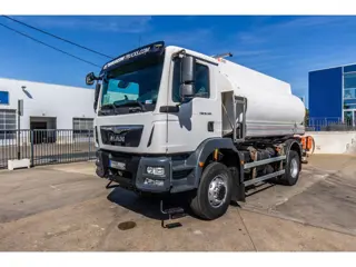 MAN TGM 18.340 4X4 + CM 12.000L+4COMP. (bj 2015, automaat)