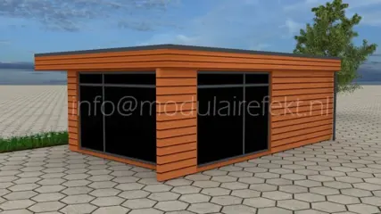 Draagbare hutten, Tuinkantoren, Barcontainer, Kantoorunit