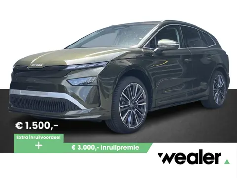 Škoda Enyaq 85 Business Edition 286 PK | Trekhaak | 21" lichtmetalen velgen | Olibo Green | Panorama
