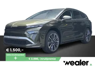Škoda Enyaq 85 Business Edition 286 PK | Trekhaak | 21" lichtmetalen velgen | Olibo Green | Panorama