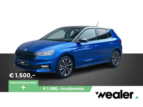 Škoda Fabia Monte Carlo 1.0 TSI 95 PK | Adaptieve cruise control | Zwart dak | Verwarmde voorstoelen