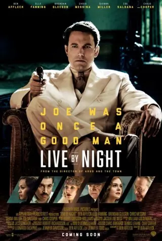 LIVE BY NIGHT filmposter.