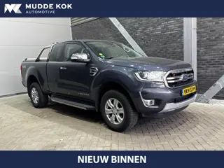 Ford Ranger 2.0 EcoBlue Limited Super Cab | Leder | Stoelverwarming | Camera | Keyless | Navigatie |