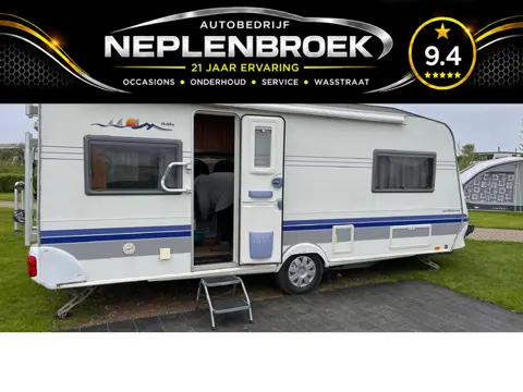 Hobby DE LUXE 540 UL/ENKELE BEDDEN/VOORTENT/LUIFEL/ MOVER 2006 Vakantie klaar !! Mooie ruime caravan