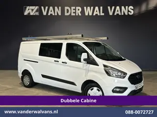 Ford Transit Custom 2.0 TDCI 131pk L2H1 Dubbele Cabine Inrichting Euro6 Airco | 5-Zits | Imperiaal |