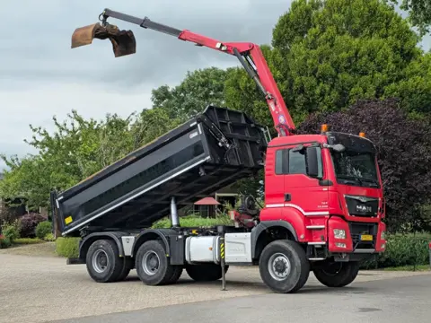MAN TGS 33.400 6X6 BH WVT WS Z-kraan/KIPPER!! EURO 6!! DK1252
