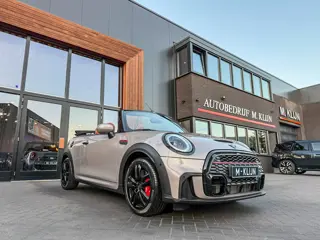 MINI Cabrio 2.0 John Cooper Works JCW Pack F1 aut Rooftopgrey/Bruin leer/Camera/Navi/Hk/Vol