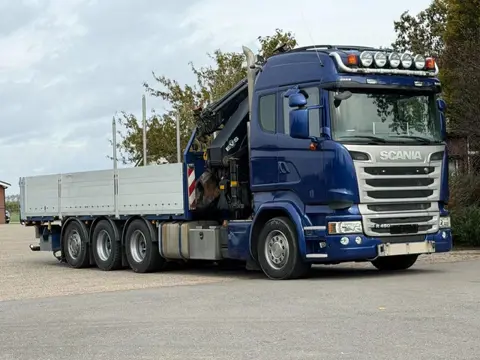 Scania R450 8X4 TRIPLE !!EURO6!! 50TM/JIB/!!TOP!!ROOF/DACH/MONTAGE!!MANUTENTION!! CRANE!!GRUE!! DK11