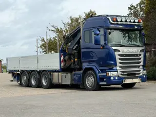 Scania R450 8X4 TRIPLE !!EURO6!! 50TM/JIB/!!TOP!!ROOF/DACH/MONTAGE!!MANUTENTION!! CRANE!!GRUE!! DK11