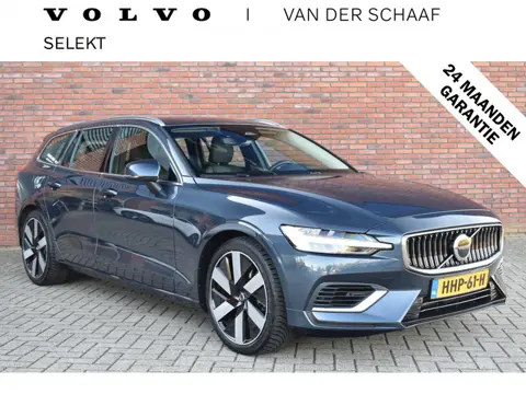Volvo V60 T6 350PK Plug-in hybrid AWD Essential Bright | Moritz leder | 19 inch | All-season banden 
