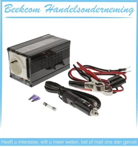 Omvormer 12V 230V 300W Koning Beekcomhandelsonderneming