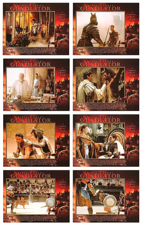 GLADIATOR lobbycard set.