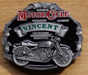 Motor cylce buckle / gesp " Vincent "