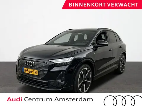 Audi Q4 e-tron 50 quattro S edition 77 kWh Lederen bekleding | 21 inch lichtmetalen velgen | Parkeer