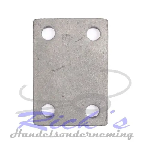 Stroppenplaat / klemplaat 30 x 60 mm 4 gaats
