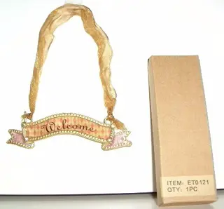 TEKSTPLAATJE MET WELCOME 120 stuks Appletree NIEUW