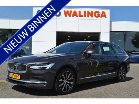 Volvo V90 2.0 T6 Plug-in hybrid AWD Bright | Leder | Pano | wegkl. trekhaak | Harman Kardon