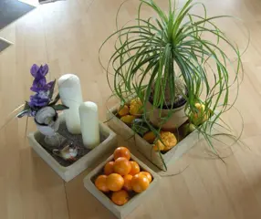 ONDER SCHALEN VOOR PLANTENBAK ZWAAR 6 sets 3 dlg NIEUW