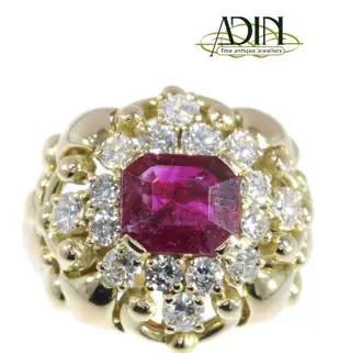 Gouden ringen met diamant