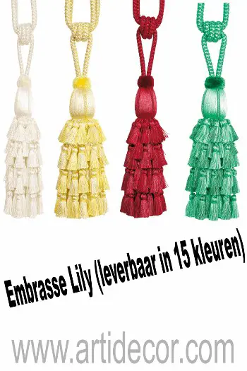 Embrasse Lily (leverbaar in 15 kleuren)