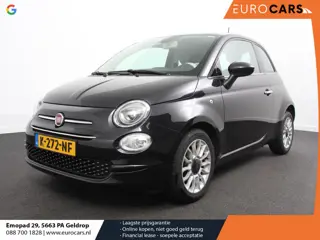 Fiat 500 1.2 Lounge Navigatie Leder Interieur Climate Control Panoramadak Parkeer sensoren