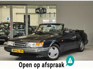 Saab 900 Cabrio 2.0 SE Turbo 16V Zwart Leer - Nette Kap