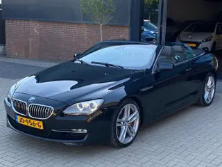 BMW 6-serie Cabrio 640i NIEUWSTAAT LEER MEMORY NAVI XENON CAMERA CRUISE CLIMA KEYLESS PDC