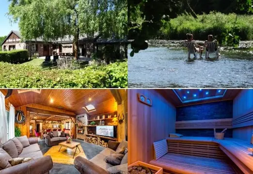 Vakantiewoning aan de rivier de Ourthe voor 10 personen