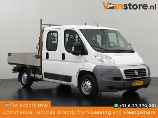Fiat Ducato 3.0 MultiJet Dubbele Cabine open laadbak | Kraan | Trekhaak