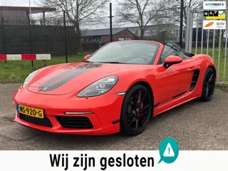 Porsche 718 Boxster S 2.5 350PK PDK Lava Orange Sportchrono PDLS 20Inch