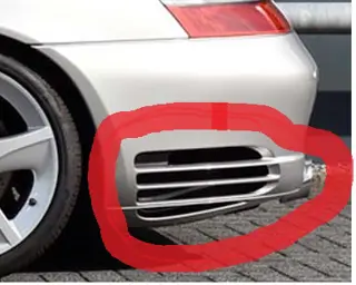 Porsche 996 turbo en ook 4S nieuwe achterbumperroosters, ( factuur aantoonbaar)
