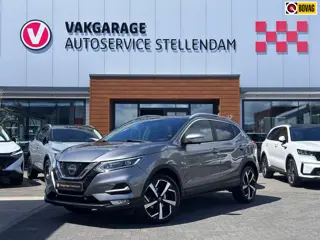 Nissan Qashqai 1.2 Tekna+|1e eigenaar|360 cam|Trekhaak|Bose|Panodak|Elektr Stoelen|Leder