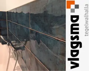 Diep Blauwe Wandtegels Badkamertegels Cifre Montblanc Blue