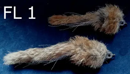 Diverse FL sets van 2 stuks snoekstreamers op Double Hook / Fleurhaak