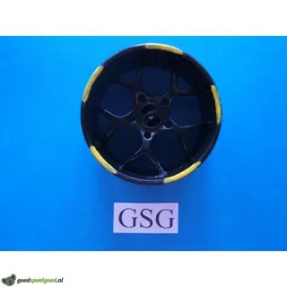 Wiel 37 mm zwart nr. 16119