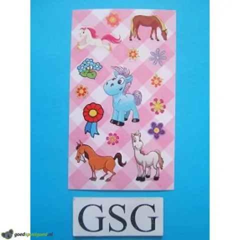 Stickervelletje paarden nr. 50275-01