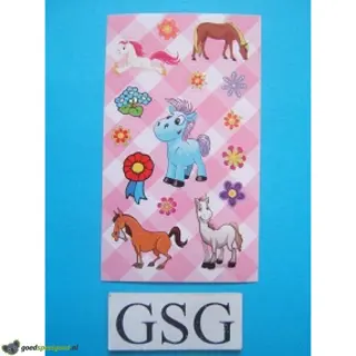 Stickervelletje paarden nr. 50275-01